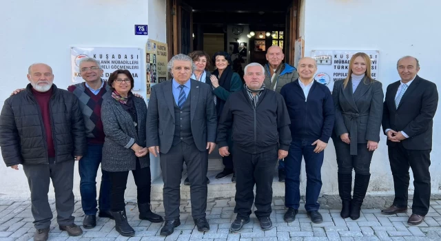 Kuşadası Kaymakamı İbrahim Keklik, Kuşadası Selanik Mübadilleri Kültür ve Dayanışma Derneği'ni Ziyaret Etti