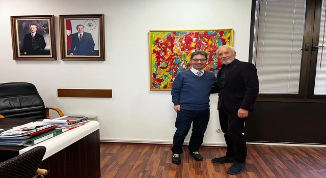 Araştırmacı yazar Celal Özcan'dan nezaket ziyareti