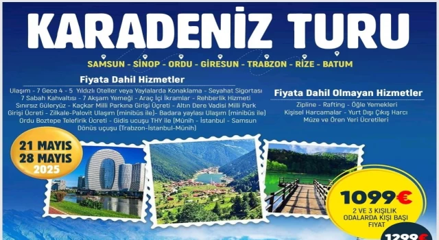 Aktur Reisen'den Münih Çıkışlı Büyük Karadeniz Turu